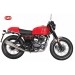 Bisaccia per moto classiche mod, MARBELLA stile Cafe Racer - UNIVERSALE - Nera/Bianca