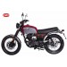 Alforja para motos Clásicas mod, MARBELLA estilo Cafe Racer - UNIVERSAL - Negro/Rojo