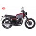 Sacoche pour motos classiques mod, MARBELLA style Cafe Racer - UNIVERSEL - Noir/Blanc