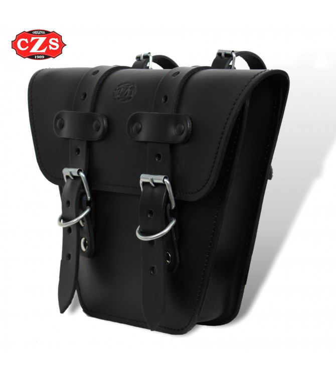 Cafe Racer MARBELLA Saddlebag for Mash Motorcycles - Black