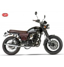 Bisaccia per moto classiche mod, MARBELLA stile Cafe Racer - UNIVERSALE - marrone