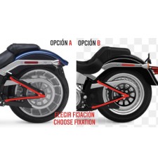 Alforja de basculante para Softail Harley Davidson mod, POLUX Básica Específica