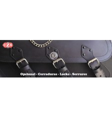 Set di borse laterali mod, CAMPEADOR di base Celtic - Iniziali personalizzate - UNIVERSALE