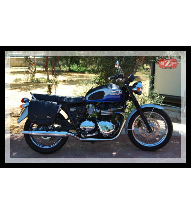 Alforja para Triumph Bonneville T100/T120 mod, BANDO  Básica - Negro - Adaptable