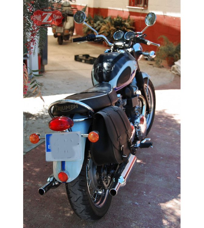 Alforja para Triumph Bonneville T100/T120 mod, BANDO  Básica - Negro - Adaptable