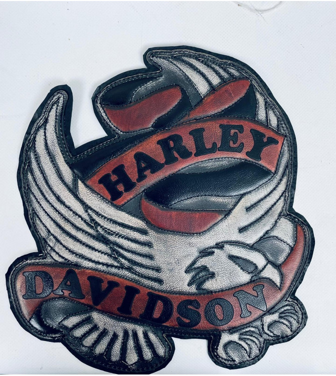 Parche Vintage Personalizado mod, HARLEY DAVIDSON - Águila - Gris -