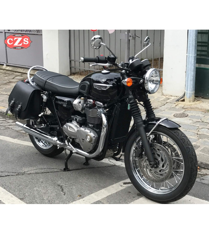 Set de Alforjas para Triumph Bonneville T100 - Sistema KLICKFIX - mod, SCIPION - Básica 