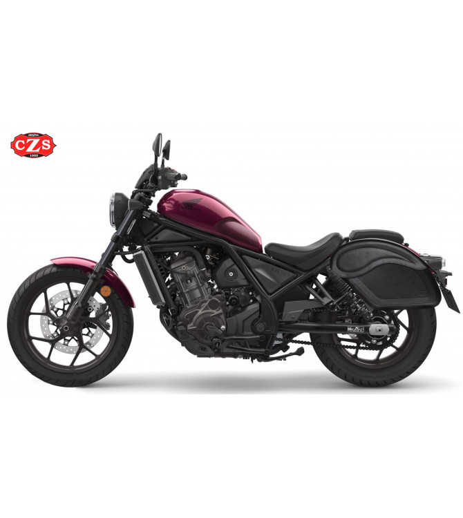 Rigid Saddlebags for Honda Rebel CMX 1100 mod, ECLIPSE - Basic - 