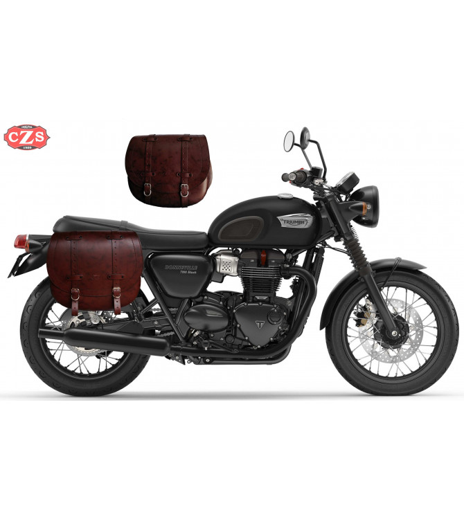 Satteltaschenset für Triumph Bonneville mod, BANDO Basic Anpassungsfähig - Braun -