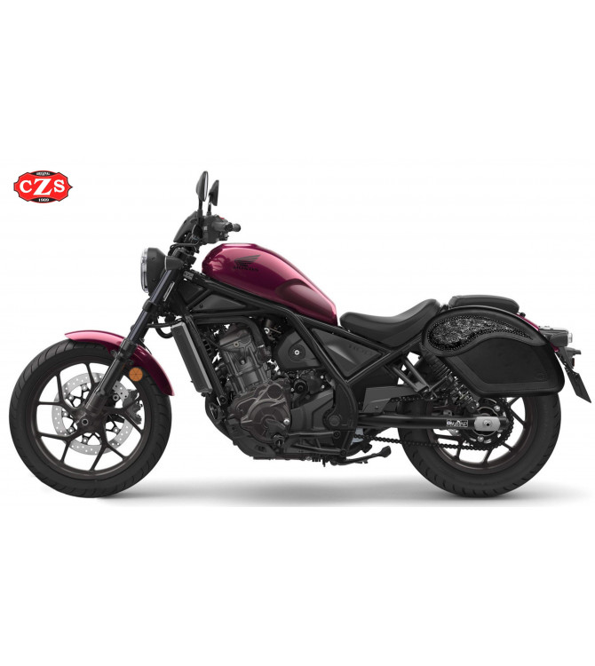 Rigid Saddlebags for Honda Rebel CMX  300-500-1100 mod, ECLIPSE - Gotika - 