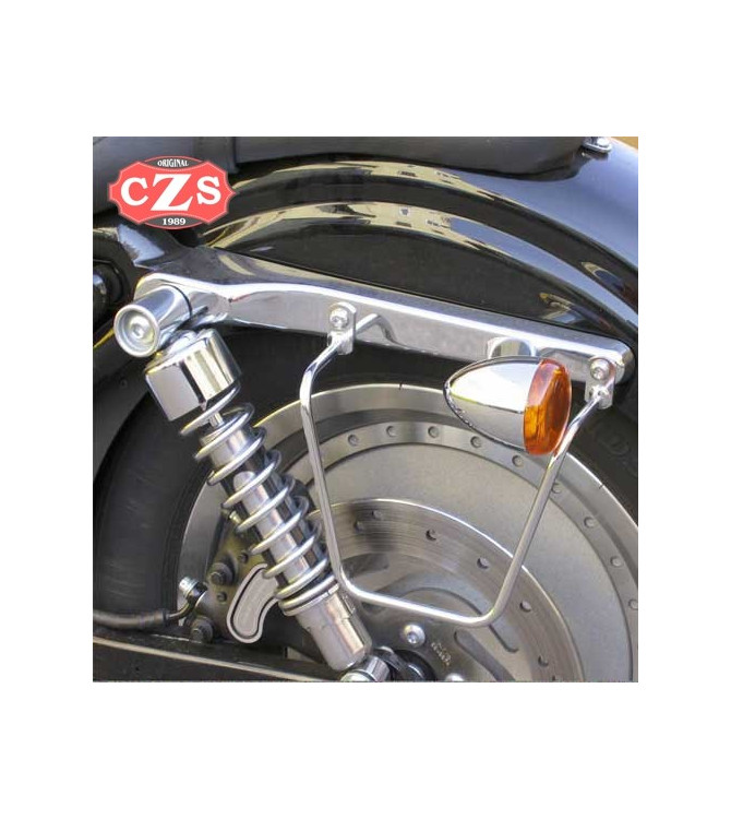 Set di borse laterali per Sportster Harley Davidson mod, ALHAMA Intrecciato - Cocco