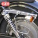 Set di borse laterali per Sportster Harley Davidson mod, ALHAMA Intrecciato - Cocco