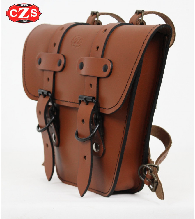Satteltasche für klassische Motorräder mod, MARBELLA Cafe Racer Style - UNIVERSAL - Braun