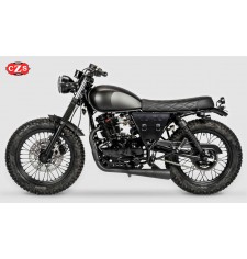 Alforja para Mutt Akita 125/250cc mod, MARBELLA estilo Cafe Racer - Marrón Claro