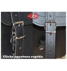 Bisaccia per Dyna Harley Davidson mod, BANDO di base - Foro per ammortizzatore - SINISTRO