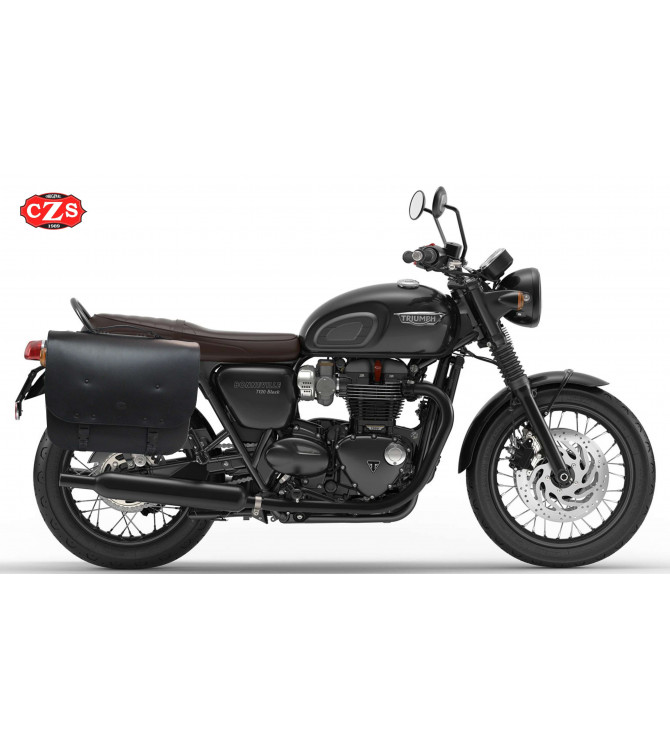 Ensemble de sacoches pour Triumph Bonneville T100/T120  mod, MALETON - Basique 