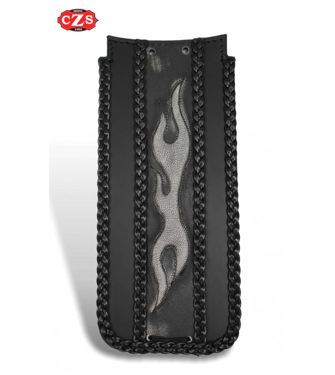 Leder Tankblende für Fat Boy Harley Davidson mod, DEDALO Celtic Vintage