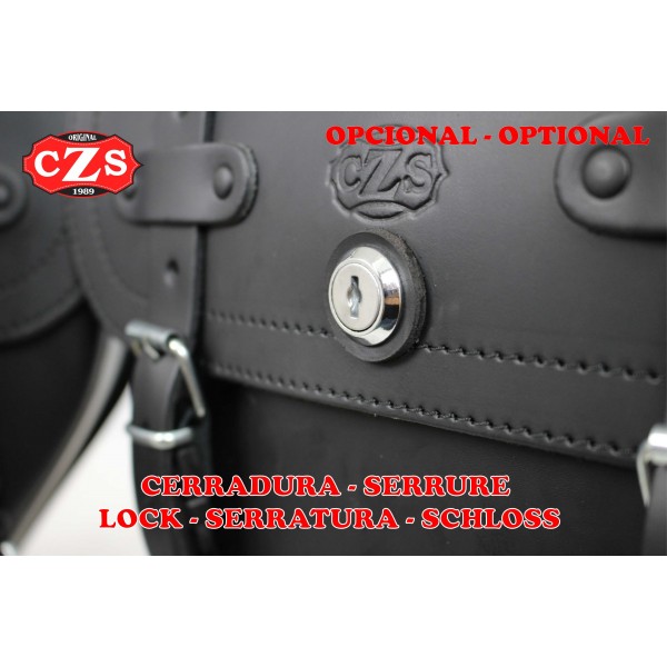 Saddlebags for Suzuki Intruder 800 mor, TORELO Basic Light Brown Adaptable