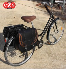 Sacoche Universelle BANDO TEX pour Vélos - Rétro - Vintage - Classique - Noir / Marron