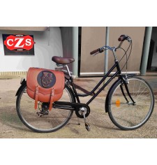 BANDO Universal Saddlebag for Bicycles - Retro - Vintage - Classic - Light Brown with Vintage LeatherColor