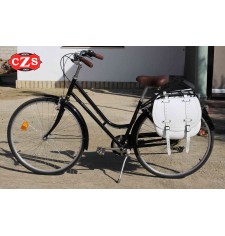 BANDO Universal Saddlebag for Bicycles - Retro - Vintage - Classic - White Color