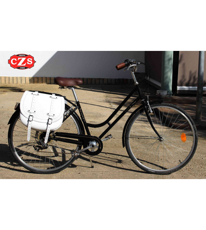 Borsa Da Manubrio Bici Vintage In Pelle – Portaborraccia O Borsa Da Sella Retro, Marrone