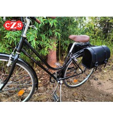 ITAKA Saddlebag for Bicycles - Retro - Vintage - Classic - Black Color