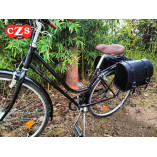 ITAKA Borsa Laterale per Bici - Retro - Vintage - Classica - Colore Nero