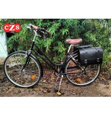 ITAKA Saddlebag for Bicycles - Retro - Vintage - Classic - Black Color