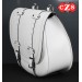 BANDO Universal Saddlebag for Bicycles - Retro - Vintage - Classic - White Color