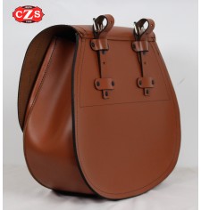 BANDO Universal Saddlebag for Bicycles - Retro - Vintage - Classic - Light Brown with Vintage LeatherColor