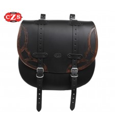 Universal Saddlebag BANDO TEX for Bicycles - Retro - Vintage - Classic - Black / Brown