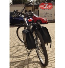 TORRENTE Saddlebag Set for Bicycles - Retro - Vintage - Classic - Black Color
