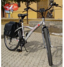 TORRENTE Saddlebag Set for Bicycles - Retro - Vintage - Classic - Black Color