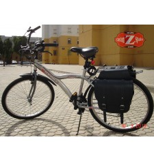 TORRENTE Saddlebag Set for Bicycles - Retro - Vintage - Classic - Black Color
