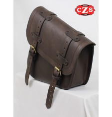 Borsa laterale HERCULES Old Rat per moto Custom-Classic-Cafe Racer-bobber-chopper - Sinistra nera