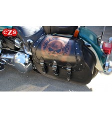 Rigid Saddlebags CAMPEADOR Customized with Harley Davidson Willie