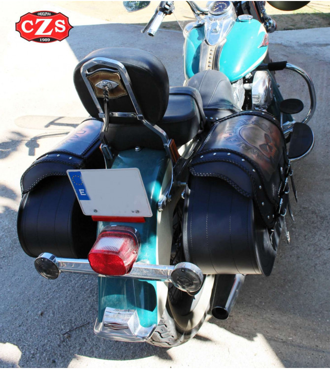 Sacoches Rigides CAMPEADOR Personnalisées avec Harley Davidson Willie