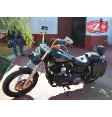 Alforja para Street-Bob Dyna Harley Davidson mod, BANDO Básica - Hueco amortiguador - IZQUIERDA