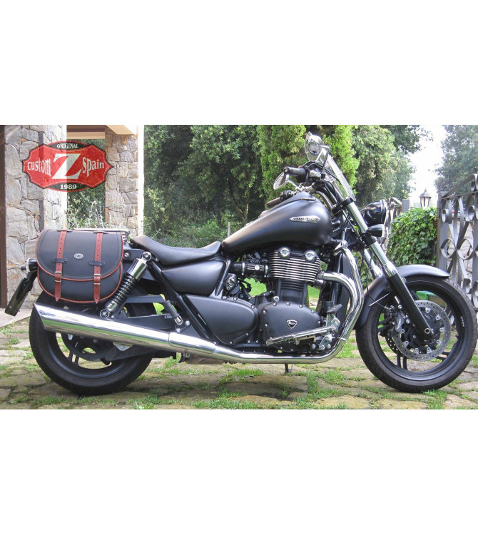 Alforja lateral mod. BANDO Bicolor Negro y Blanco