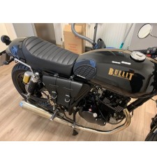 Alforja para Bullit Spirit 125cc mod, MARBELLA estilo Cafe Racer Negra