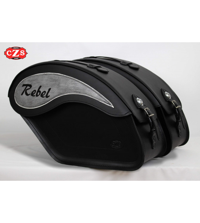 Rigid Saddlebags for Honda Rebel CMX 500 mod, ECLIPSE Basic - Specific