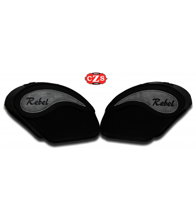 Alforjas Rígidas para Honda Rebel CMX 500 mod, ECLIPSE Básica - Específica