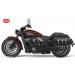 Set of Saddlebags mod, JABATO with braids - Bordeaux thread for Indian Scout Sixty