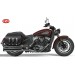 Set of Saddlebags mod, JABATO with braids - Bordeaux thread for Indian Scout Sixty