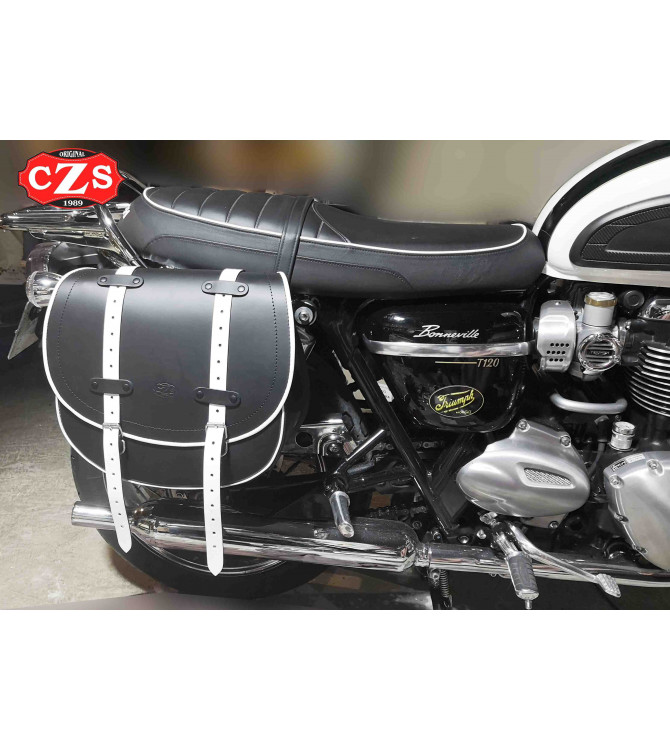 Alforja BANDO Bicolor B/N para Bonneville T100-T120