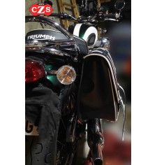 Sacoche BANDO Bicolor B/N pour Bonneville T100-T120