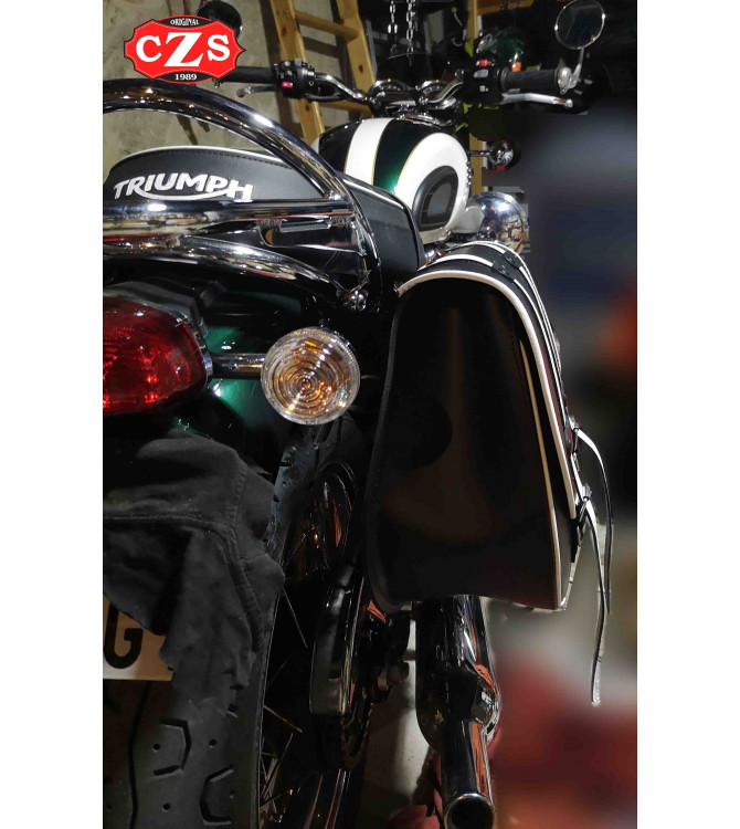 BANDO Bicolor B/N saddlebag for Bonneville T100-T120