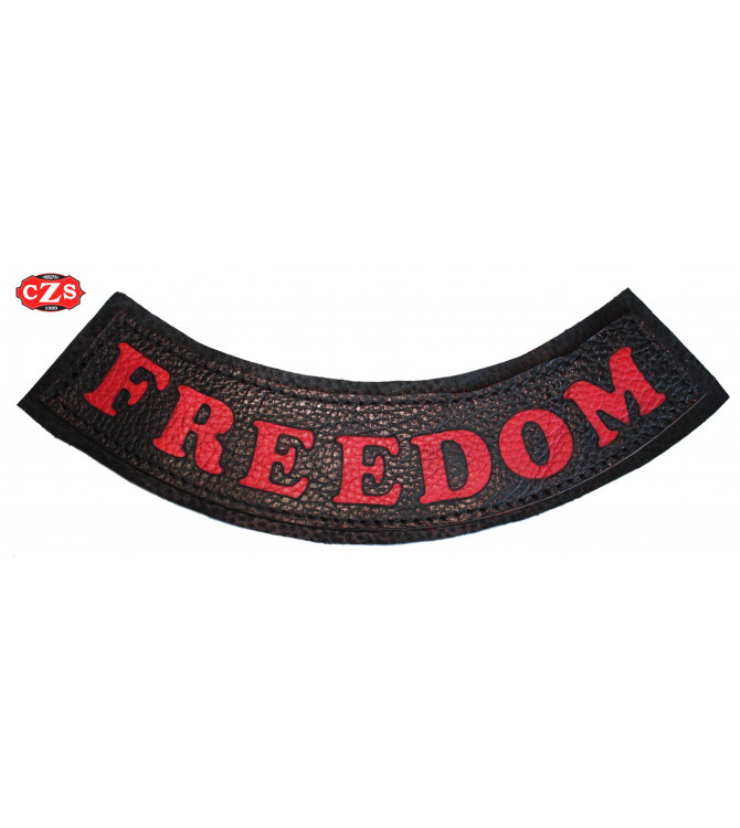 Geprägter Leder-Patch mod, FREEDOM - Rot -