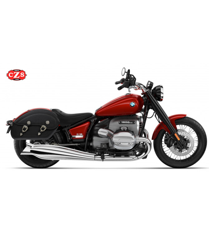 Borse laterali rigide - TORNADO - Per Indian Scout Sixty - Specificare il colore nero